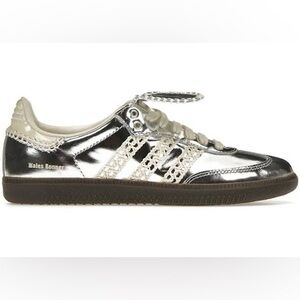 adidas Silver and Cream Women's Sneakers